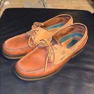 Sperry Top-Sider Men’s Mako 2 Eye Leather Boat Shoe 2-Eye Brown/Tan